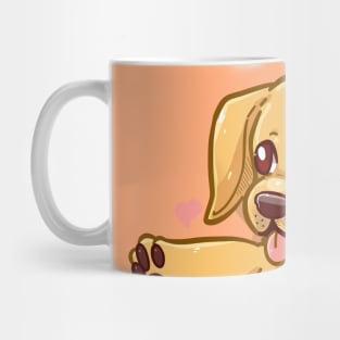 Pocket Cute Golden Labrador Dog Mug